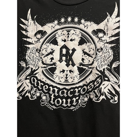 Tultex Unisex L T-shirt AX Arenacross Tour Black/White - Picture 3 of 4